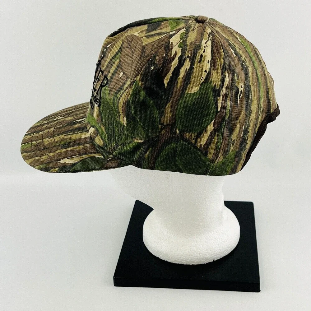 Vtg Gerber Legendary Blades Snapback‎ Cap Camouflage Camo Fiskars Adjustable USA